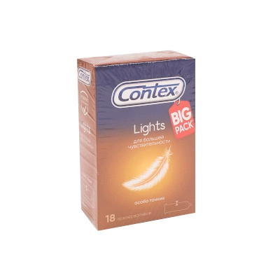 изображение Презервативы CONTEX N18 Lightsсверхтонкие от интернет-аптеки ФАРМЭКОНОМ