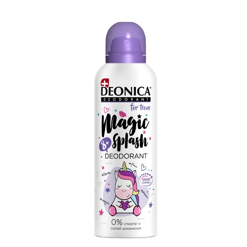 изображение DEONICA FOR TEENS Magic Splash дезодорант спрей 125мл от интернет-аптеки ФАРМЭКОНОМ