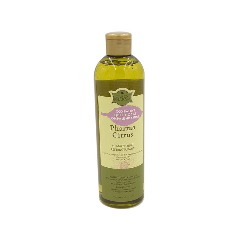 изображение GreenPharma Pharma Citrus шампунь для окрашенных волос 500мл от интернет-аптеки ФАРМЭКОНОМ