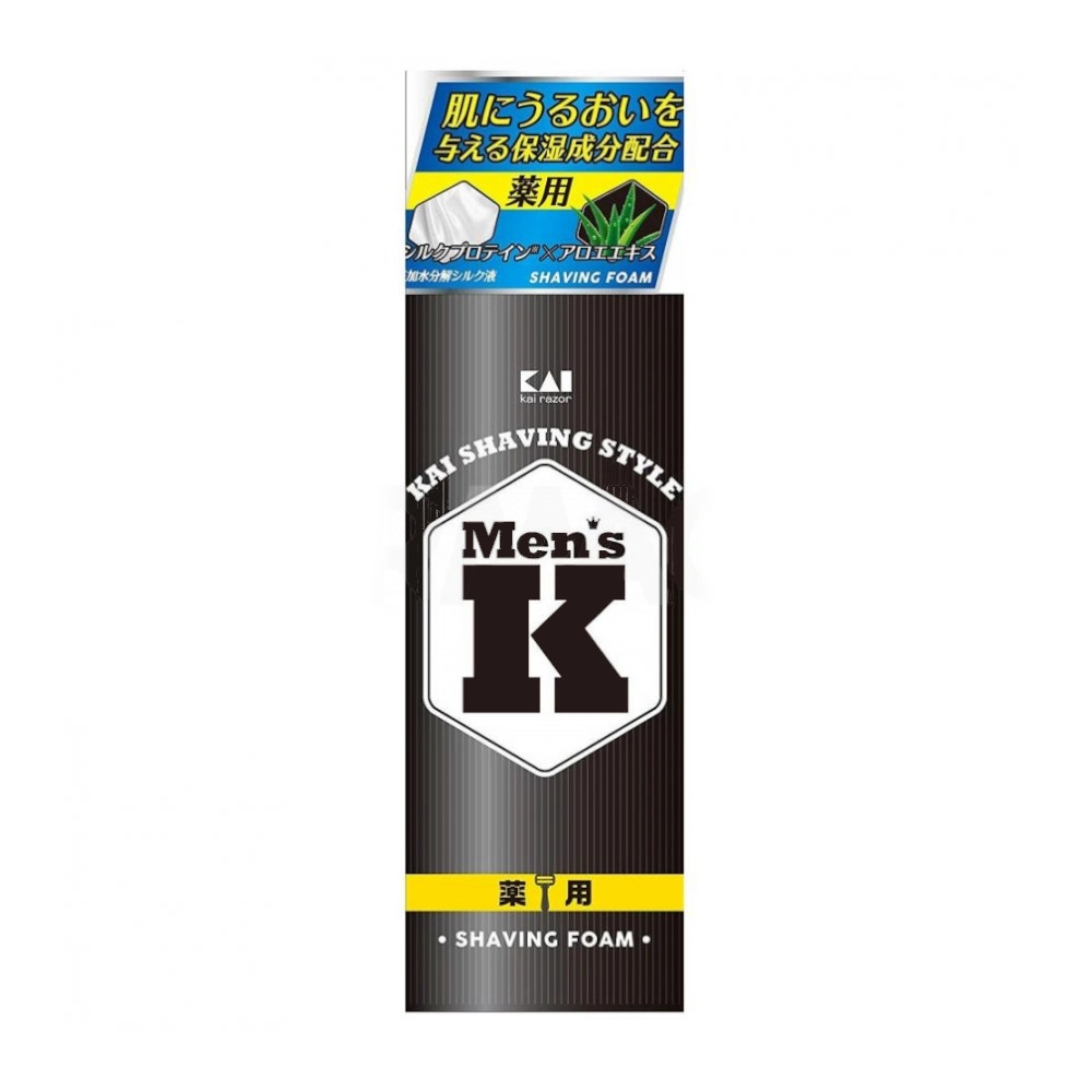 изображение Пена для бритья Kai-Razor Mens K Shaving Style Протеин шелка алоэ 220г от интернет-аптеки ФАРМЭКОНОМ