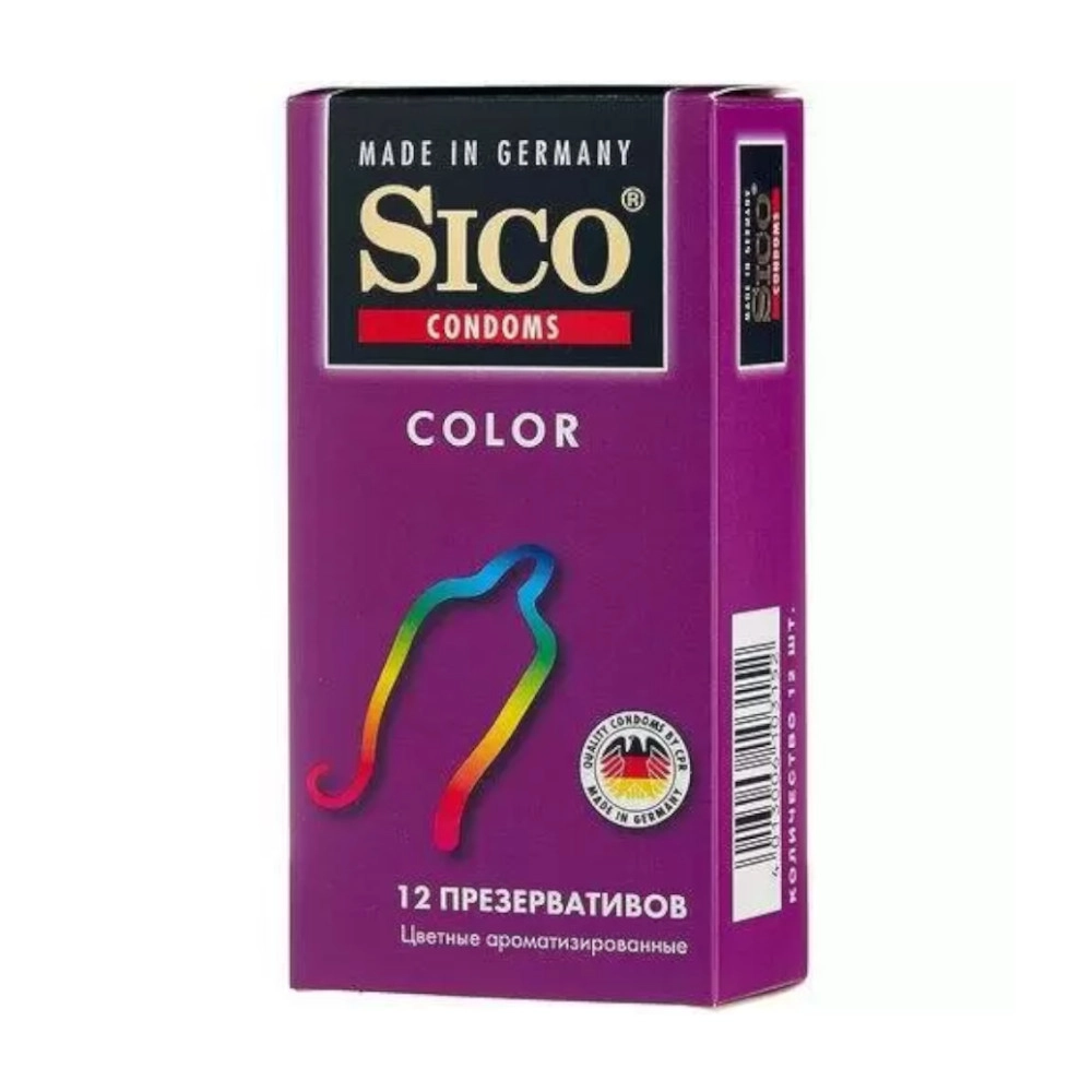 изображение Презервативы SICO N12 Color цветн.ароматизир. от интернет-аптеки ФАРМЭКОНОМ