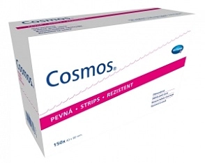 Пластырь Cosmos Strips на тканевой основе 4х8см, 3шт купить в аптеке ФАРМЭКОНОМ