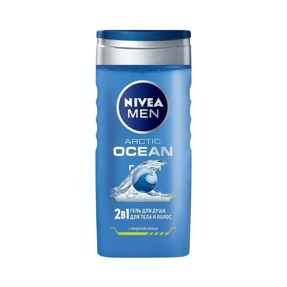 изображение Гель для душа Nivea Men Arctic Ocean 2в1 с морской солью 250мл от интернет-аптеки ФАРМЭКОНОМ