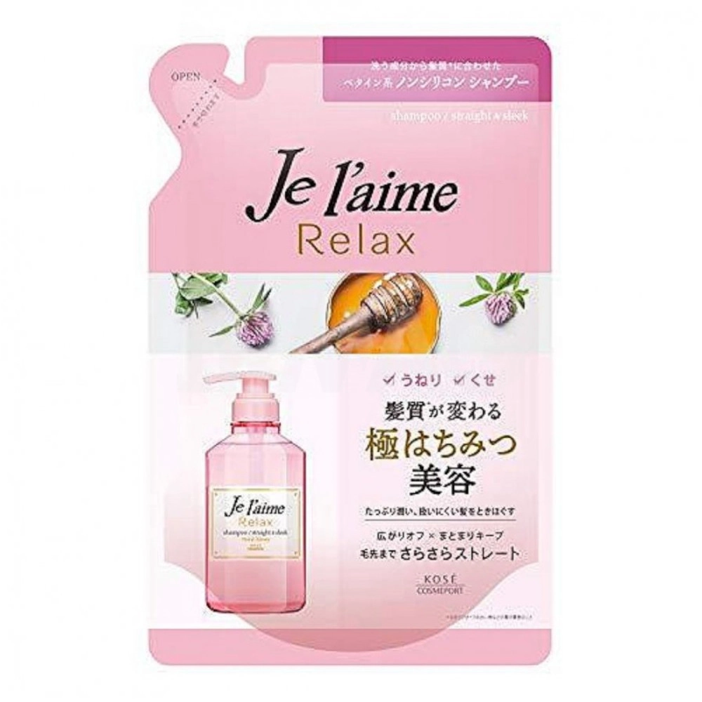изображение KOSE JeL'aime Relax Шампунь для выпрямления волос сменный блок 360мл от интернет-аптеки ФАРМЭКОНОМ