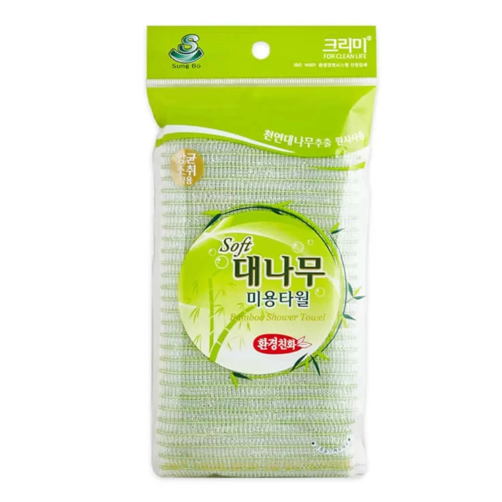 изображение Мочалка для тела Sungbo Cleamy Bamboo Shower Волна мягкая 28*95см от интернет-аптеки ФАРМЭКОНОМ