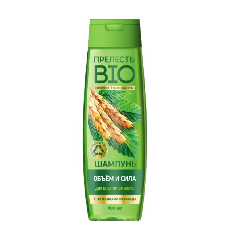 изображение Прелесть BIO обьем и сила шампунь с протеинами пшеницы 400мл от интернет-аптеки ФАРМЭКОНОМ
