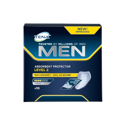 изображение Урологические прокладки для мужчин TENA Men 2 уровень 10шт от интернет-аптеки ФАРМЭКОНОМ