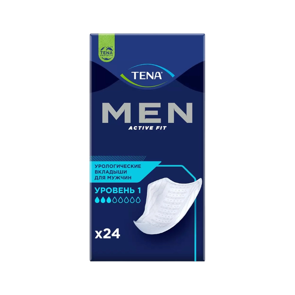 изображение Прокладки урологические Тена Men Active Fit N24 уровень 1 от интернет-аптеки ФАРМЭКОНОМ