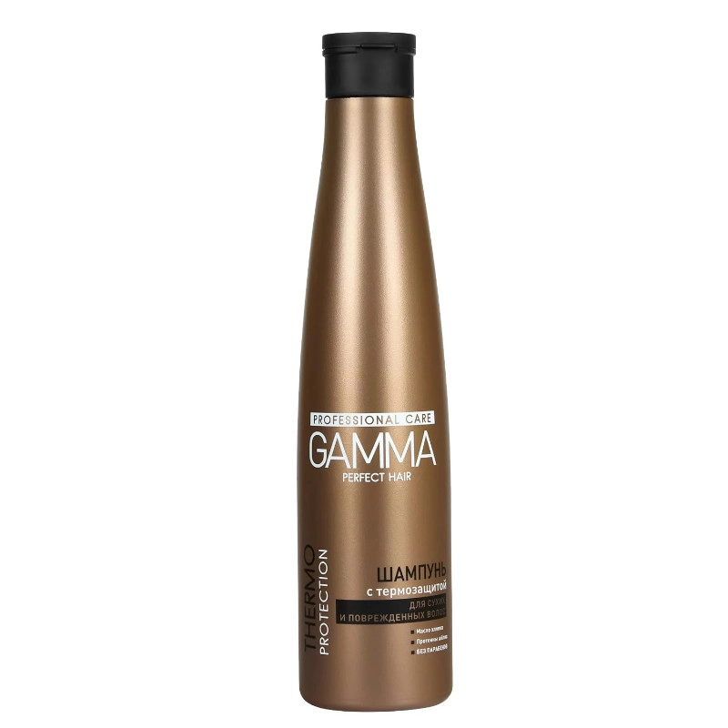 изображение GAMMA Perfect Hair шампунь для сухих и поврежденных волос с термозащитой 350мл от интернет-аптеки ФАРМЭКОНОМ