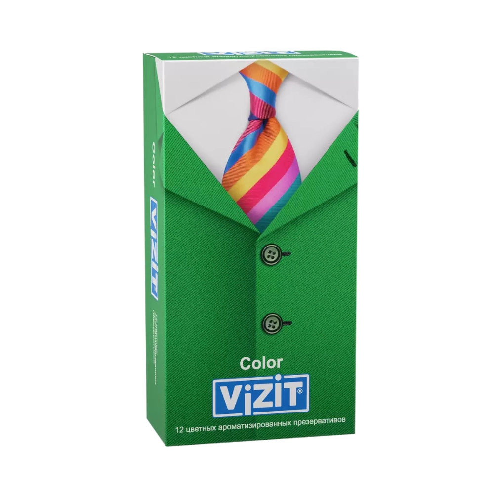 изображение Презервативы ViZiT Color ароматизированные 12шт от интернет-аптеки ФАРМЭКОНОМ