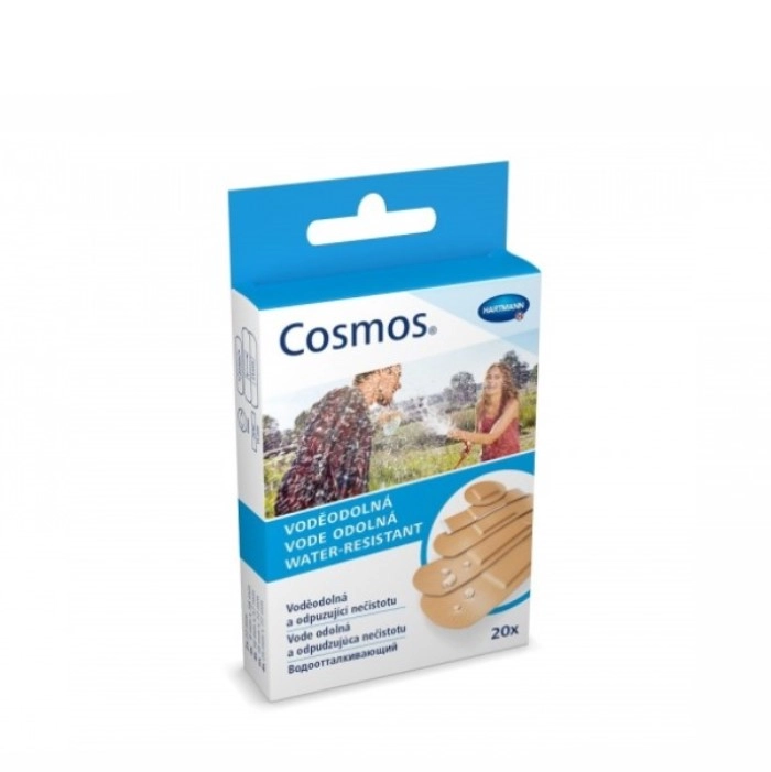 Пластырь Cosmos Water-Resistant на полимерной основе, набор, 20шт купить в аптеке ФАРМЭКОНОМ