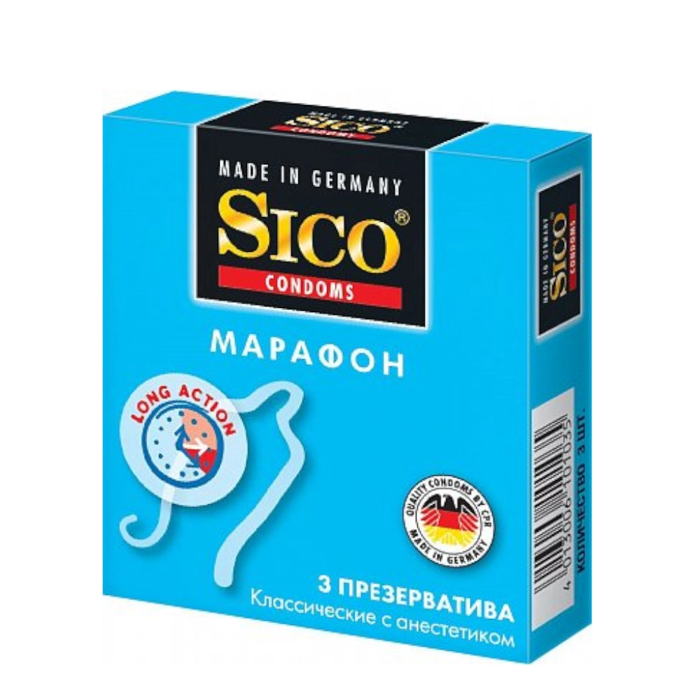 изображение Презервативы SICO Марафон классические 3шт от интернет-аптеки ФАРМЭКОНОМ