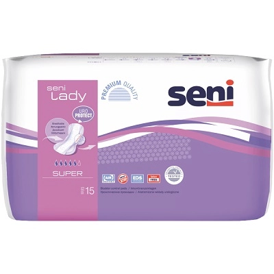 изображение Урологические прокладки для женщин Seni Lady Super 15шт от интернет-аптеки ФАРМЭКОНОМ