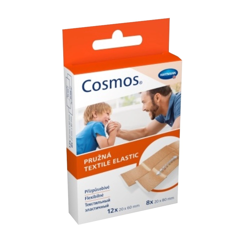 Пластырь Cosmos Textile Elastic на тканевой эластичной основе, набор, 20шт купить в аптеке ФАРМЭКОНОМ