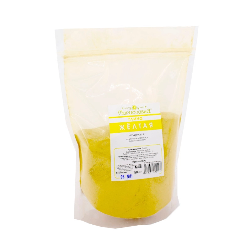 изображение Мариславна глина желтая 500г от интернет-аптеки ФАРМЭКОНОМ