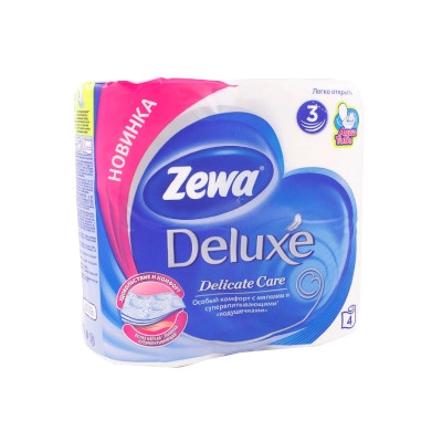 изображение Бумага туалетн. Zewa Deluxe N4 3228 3сл. белая от интернет-аптеки ФАРМЭКОНОМ