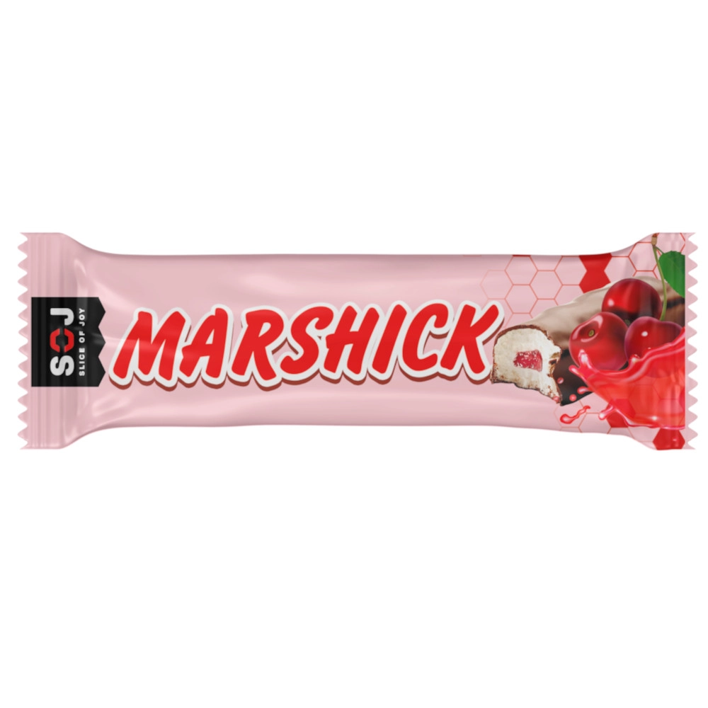 изображение Батончик SOJ Marshmallow с вишневой начинкой в молочном шоколаде 30г от интернет-аптеки ФАРМЭКОНОМ