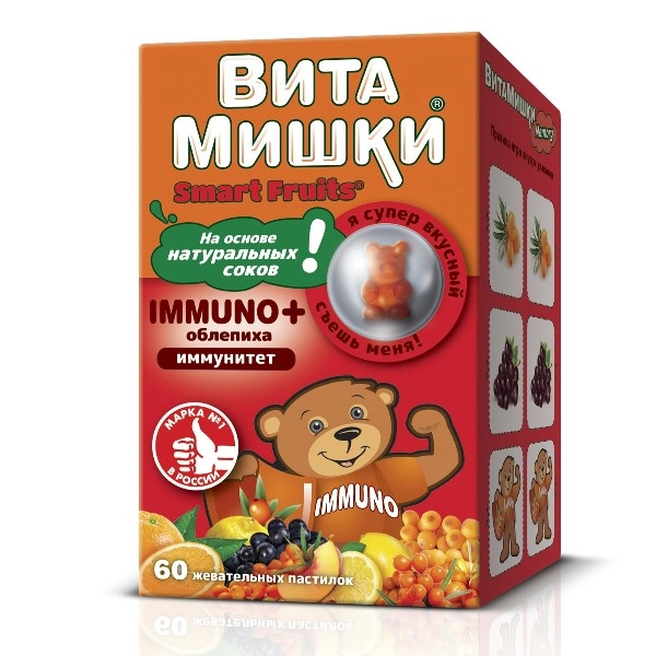 изображение Витамишки Immuno+ пастилки N60 вн от интернет-аптеки ФАРМЭКОНОМ