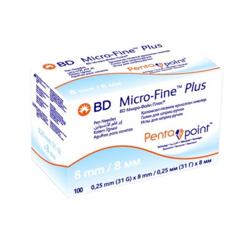  Иглы Micro-Fine Plus PentaPoint G-31(0,25х8мм), 100шт купить в аптеке ФАРМЭКОНОМ