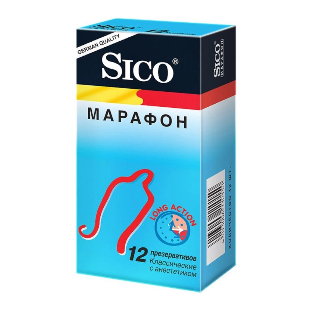 изображение Презервативы SICO Марафон классические 12шт от интернет-аптеки ФАРМЭКОНОМ