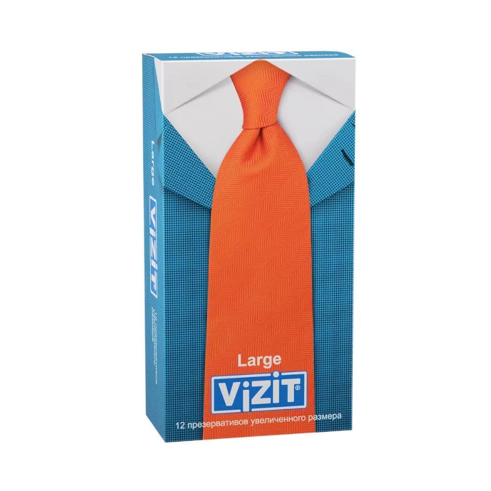 изображение Презервативы ViZiT Large увеличенного размера 12шт от интернет-аптеки ФАРМЭКОНОМ
