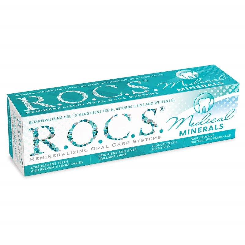 изображение R.O.C.S. Medical Minerals гель для укрепления зубов 45г от интернет-аптеки ФАРМЭКОНОМ