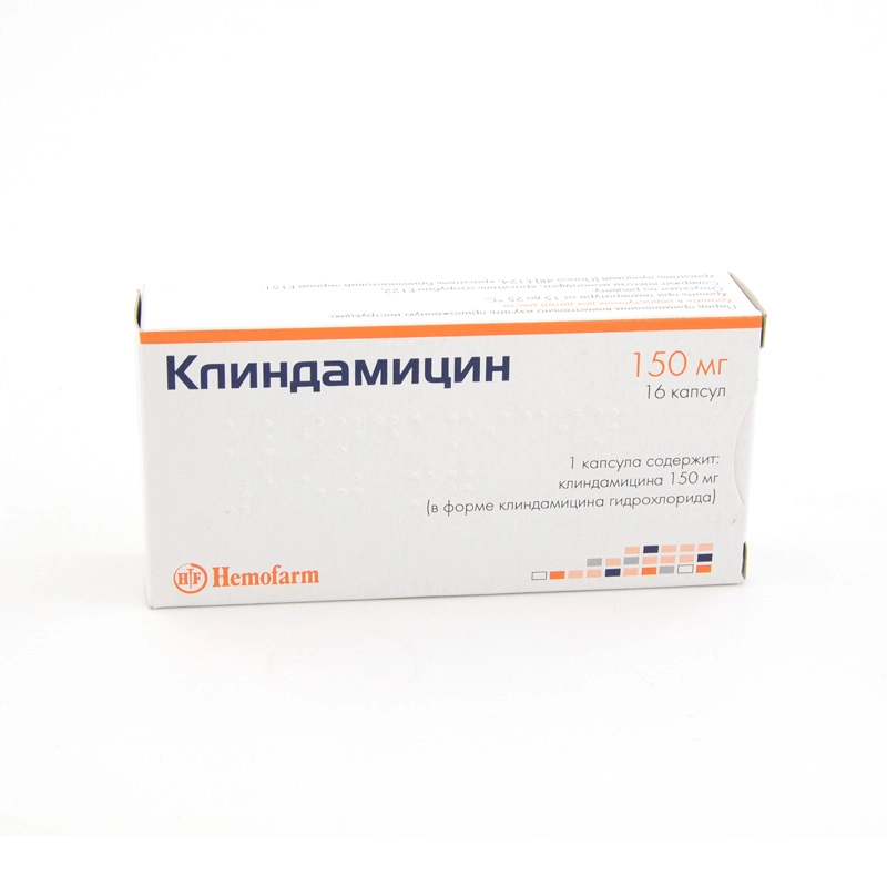 изображение Клиндамицин капс. 150мг N16 вн от интернет-аптеки ФАРМЭКОНОМ