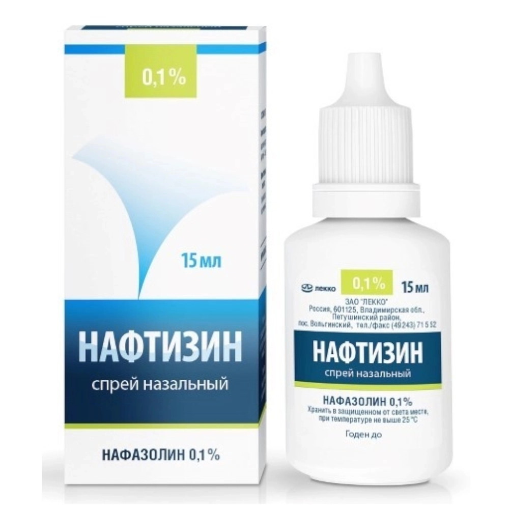 изображение Нафтизин спрей 0.1%-15мл фл. назал от интернет-аптеки ФАРМЭКОНОМ