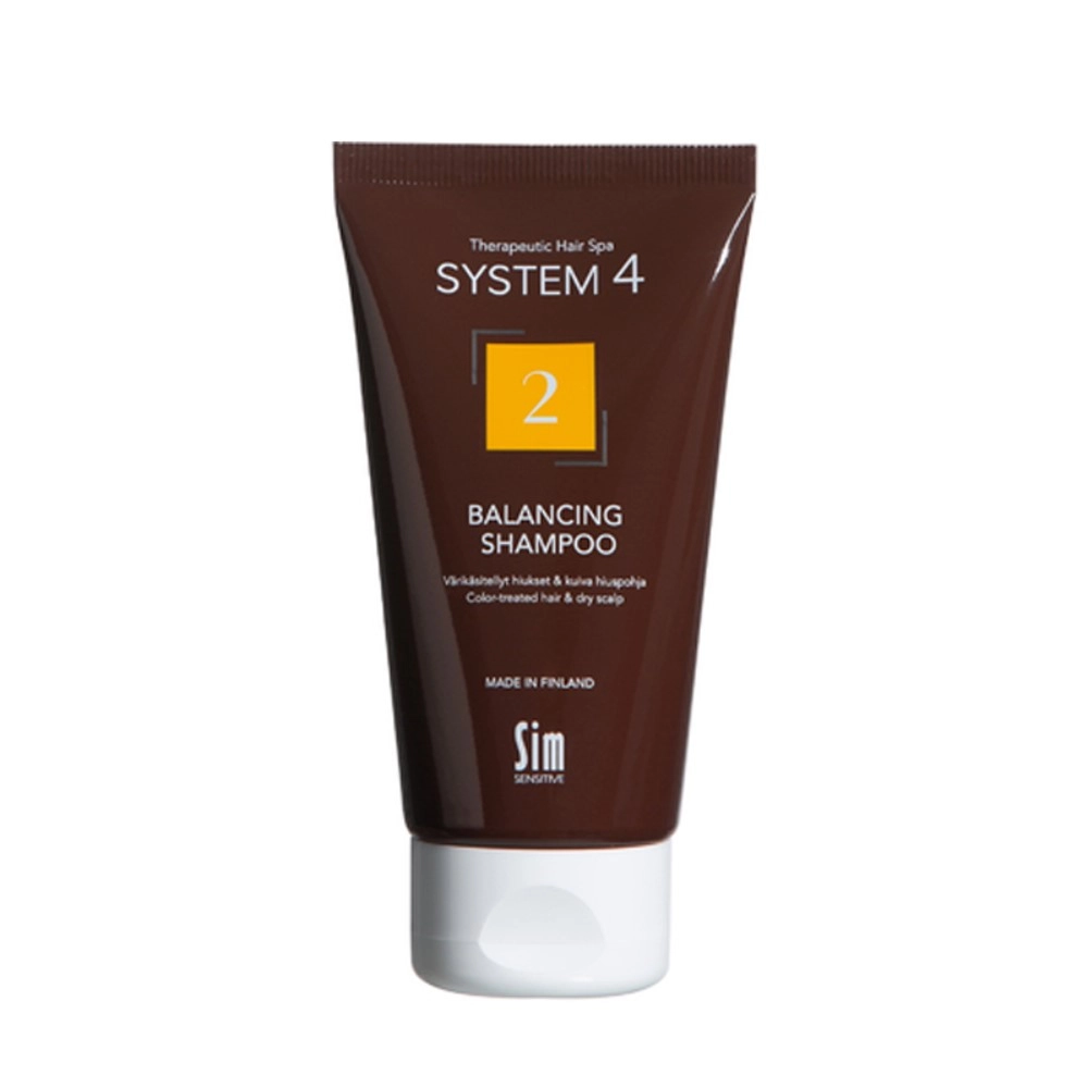изображение SYSTEM 4 шампунь №2 терапевтический для сухой кожи головы и поврежденных волос 75мл от интернет-аптеки ФАРМЭКОНОМ