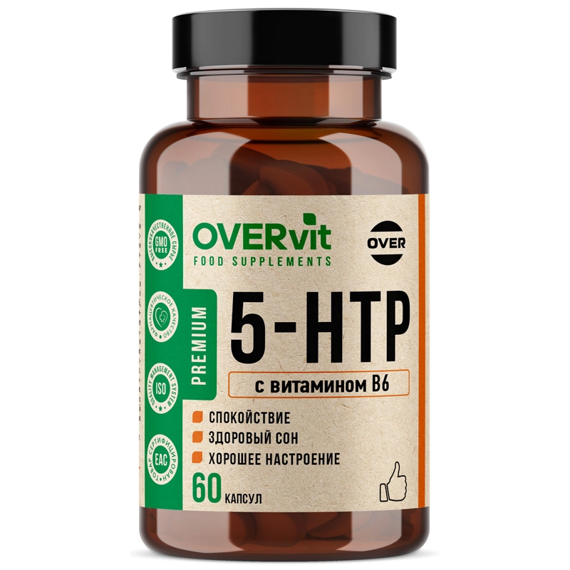 изображение OVERvit 5 НТР с Витамином В6 60 капсул от интернет-аптеки ФАРМЭКОНОМ