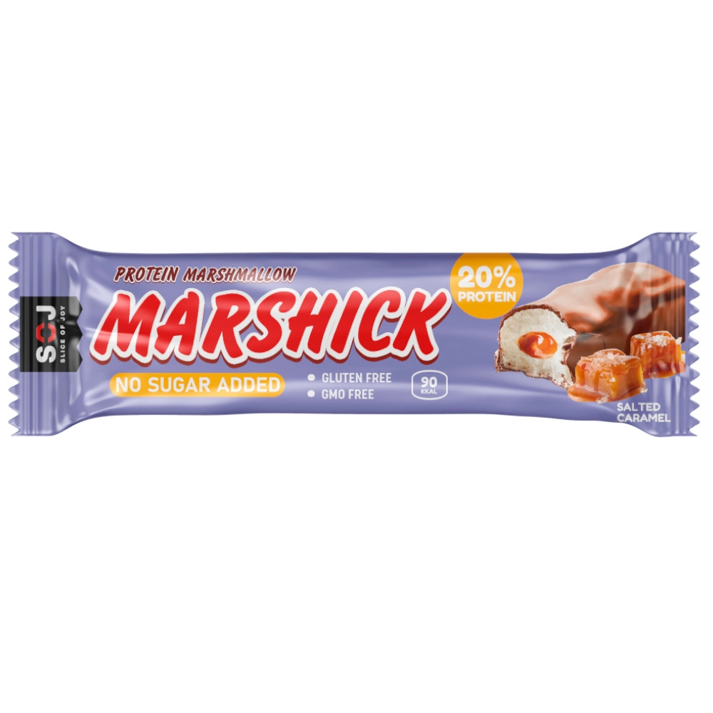 изображение Протеиновый батончик SOJ Marshmallow Соленая карамель в шоколаде 30г от интернет-аптеки ФАРМЭКОНОМ