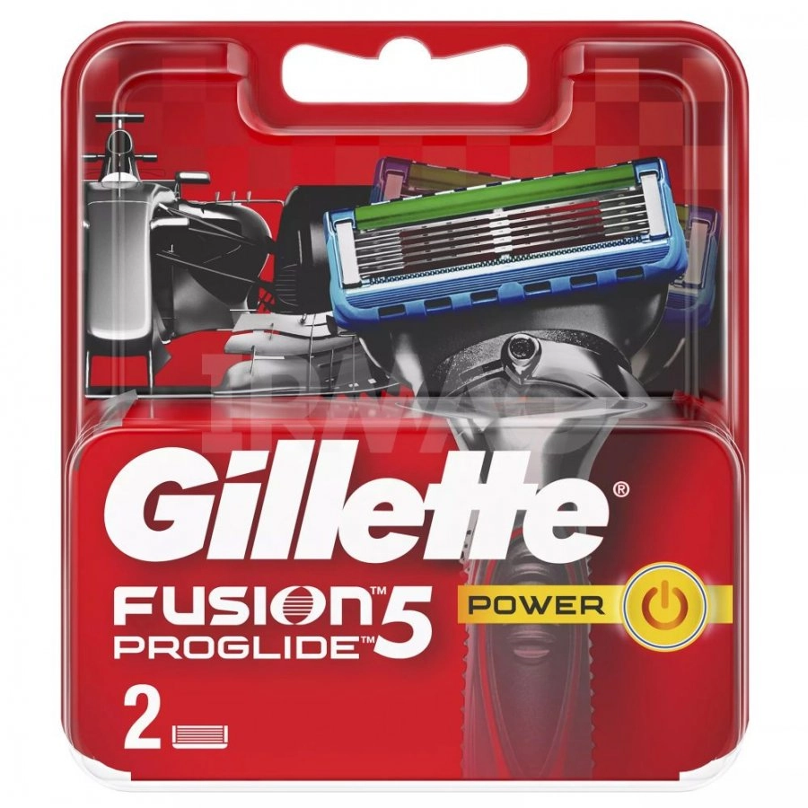 изображение Сменные кассеты для бритья Gillette Fusion Proglide Power 2шт от интернет-аптеки ФАРМЭКОНОМ