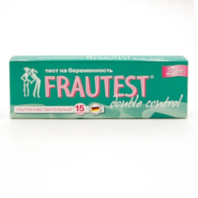 изображение Тест на беременность FRAUTEST double control (2 теста) от интернет-аптеки ФАРМЭКОНОМ