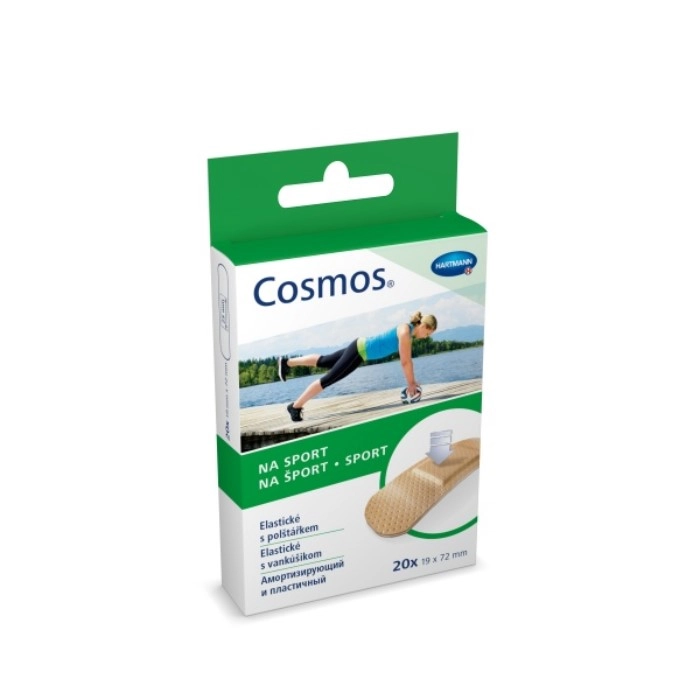 Пластырь Cosmos Sport на полимерной основе 1,9х7,2см, 20шт купить в аптеке ФАРМЭКОНОМ