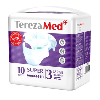 Подгузники для взрослых TerezaMed SUPER купить в аптеке ФАРМЭКОНОМ