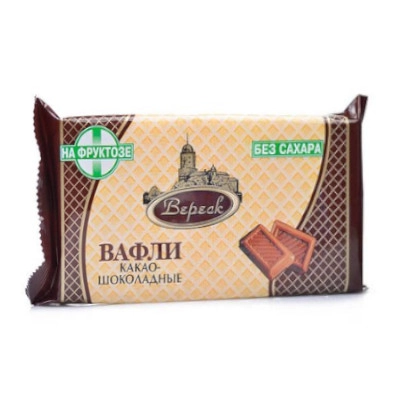 изображение Вафли Вереск 105г на фруктозе какао, шоколад от интернет-аптеки ФАРМЭКОНОМ