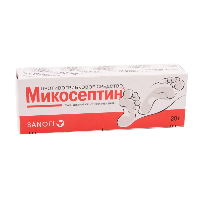 изображение Микосептин мазь 30г туба наруж от интернет-аптеки ФАРМЭКОНОМ