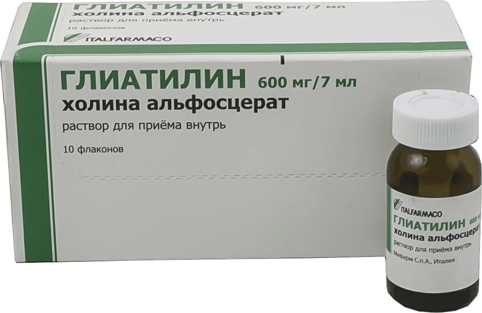 изображение Глиатилин р-р 600мг/7мл-7мл N10 фл. вн от интернет-аптеки ФАРМЭКОНОМ