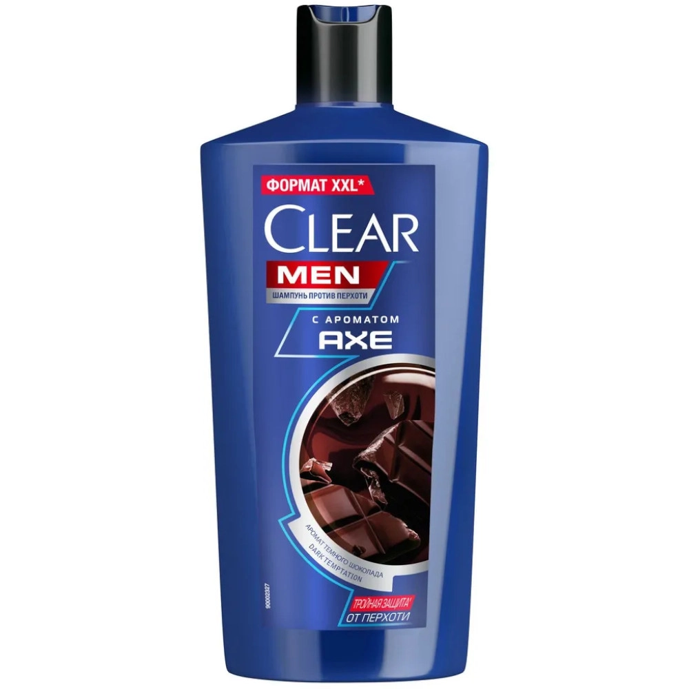 изображение Шампунь CLEAR MEN с ароматом темного шоколада AXE Dark Temptation 650мл от интернет-аптеки ФАРМЭКОНОМ