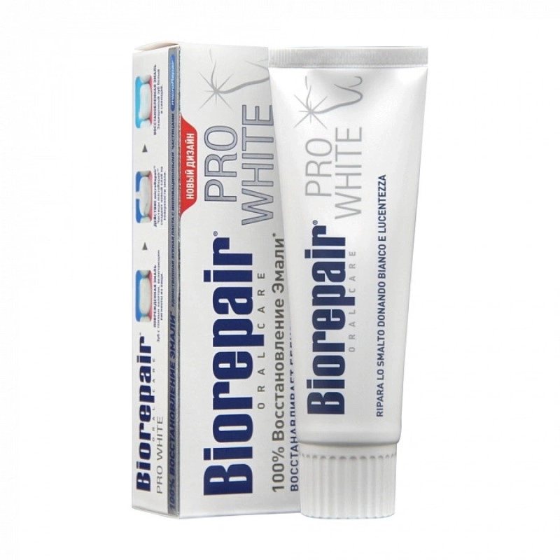 изображение Biorepair PRO White зубная паста для сохранения белизны эмали 75мл от интернет-аптеки ФАРМЭКОНОМ