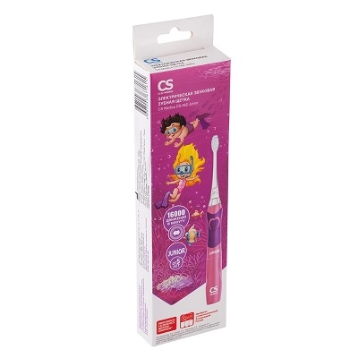изображение Электрическая зубная щетка  CS Medica SonicPulsar CS-562 Junior звуковая деткая розовая от интернет-аптеки ФАРМЭКОНОМ