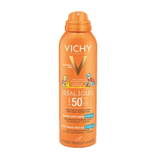 изображение Vichy CAPITAL SOLEIL спрей-вуаль "Антипесок" солнцезащитный для детей SPF-50+ 200мл от интернет-аптеки ФАРМЭКОНОМ