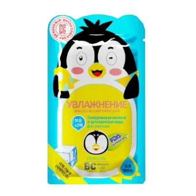 изображение Маска д/лица BC beauty care увлаж. 25г пингвин от интернет-аптеки ФАРМЭКОНОМ