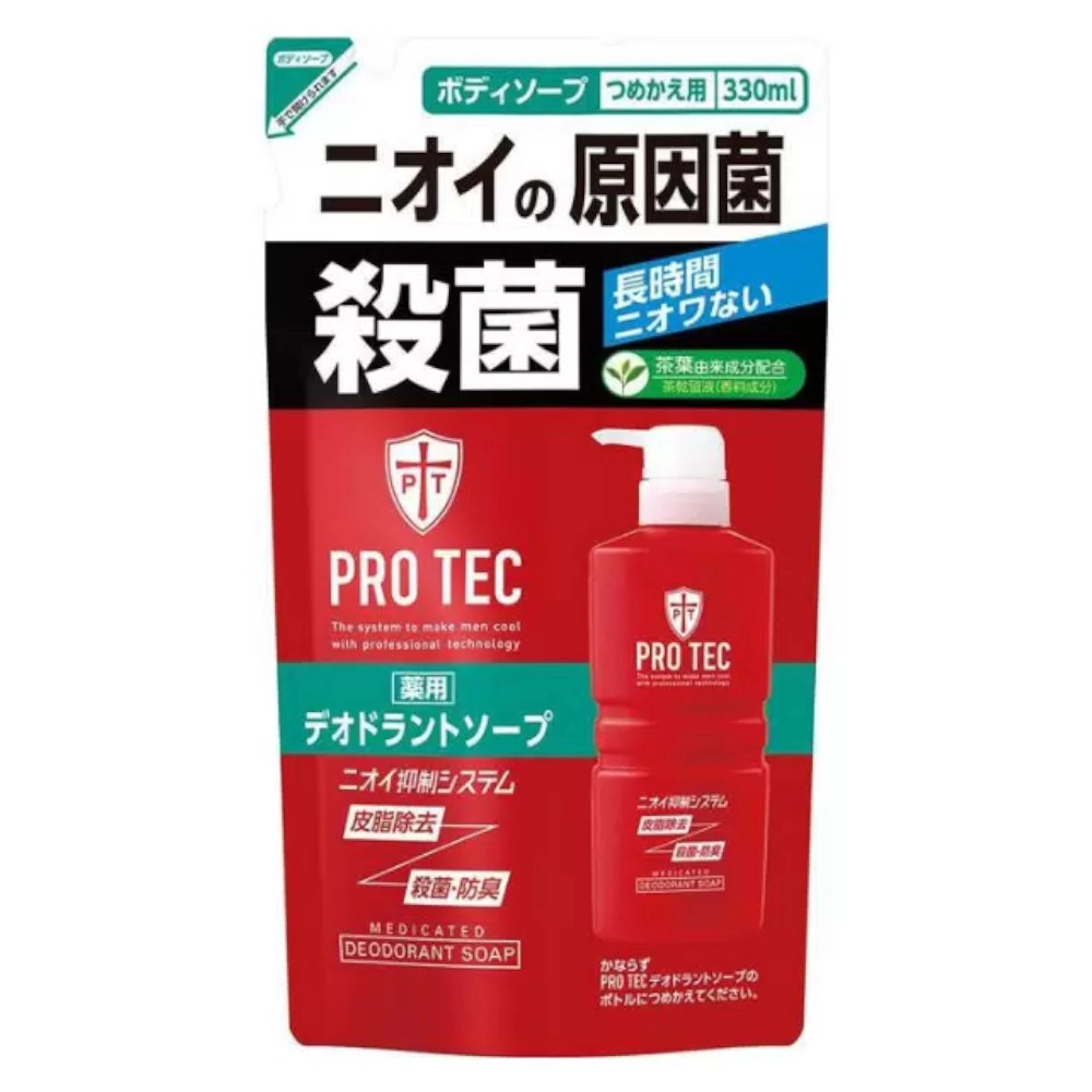 изображение LION Pro Tec Жидкое мыло для тела мужское дезодорирующее Ментол 330мл от интернет-аптеки ФАРМЭКОНОМ