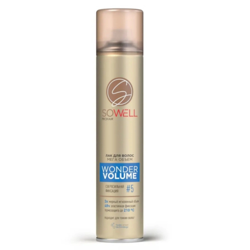изображение Лак для волос SoWell Wonder Volume мега объем от корней 300мл от интернет-аптеки ФАРМЭКОНОМ