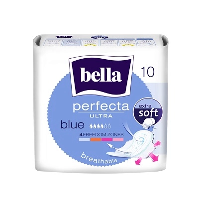 изображение Прокладки критич. BELLA Perfecta Ultra blue N10 extra soft от интернет-аптеки ФАРМЭКОНОМ