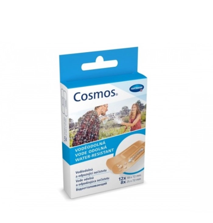 Пластырь Cosmos Water-Resistant на полимерной основе, набор, 20шт купить в аптеке ФАРМЭКОНОМ