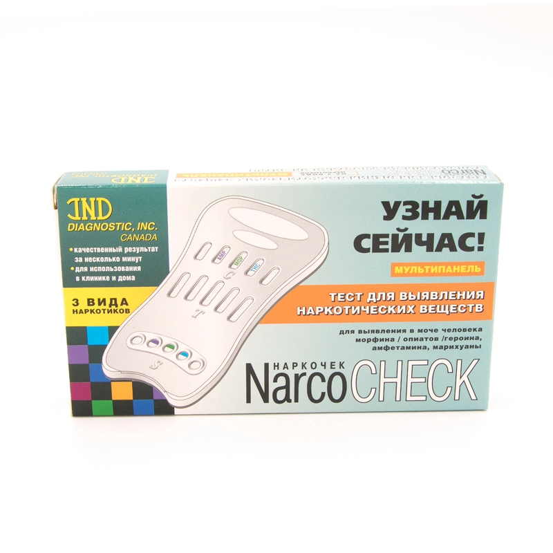 изображение Тест на 3 вида наркотиков NarcoCHECK мультипанель (1 тест) от интернет-аптеки ФАРМЭКОНОМ