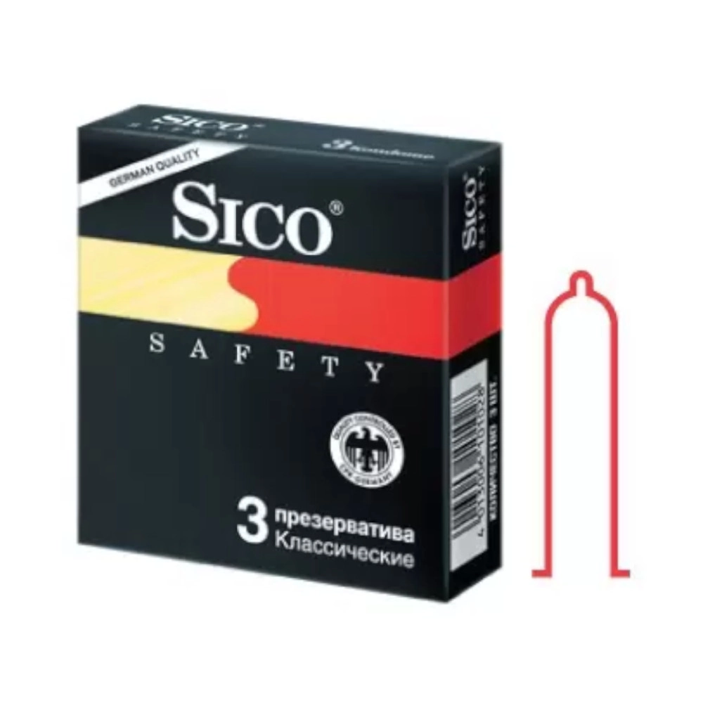 изображение Презервативы SICO Safety Классичечкие 3шт от интернет-аптеки ФАРМЭКОНОМ
