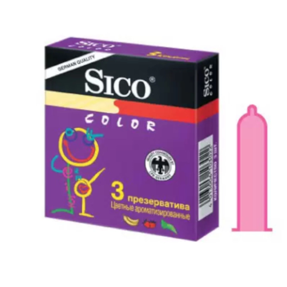 изображение Презервативы SICO N3 Color цветн.ароматизир. от интернет-аптеки ФАРМЭКОНОМ